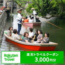 【ふるさと納税】福岡県柳川市の対象施設で使える楽天トラベルクーポン 3,000円分（寄附額10,000円）