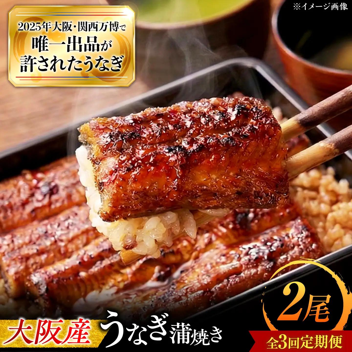 【全3回定期便】 鰻 鰻の蒲焼 2尾 / 美陵鰻 鰻 うなぎ ウナギ 蒲焼 蒲焼き かば焼き 白焼き 白焼 肉厚 うな重 うな丼 ひつまぶし おかず タレ 山椒 国産 スタミナ 土用 丑の日 土用の丑の日 贈答 贈り物 ギフト / 大阪府藤井寺市/(株)れいわ水産[BLAL003]