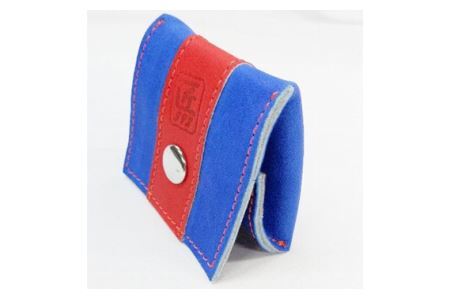 No.158 野球グローブの革製 手作り コインケースBLRO