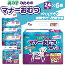 【ふるさと納税】男の子 マナーおむつ ビッグパック 中型犬 ～ 大型犬 24枚 おむつ おしっこ用 マーキング対策 マーキング おもらし おでかけ 介護 吸収 吸収力 簡単 ワンタッチ ペット ペット用 ペット用品 犬 犬用 愛犬 オス ペットグッズ 日用品 三豊市 送料無料 26000円