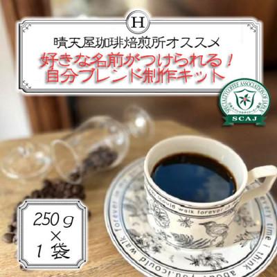 ふるさと納税 尼崎市 好きな名前がつけられる!自分ブレンド制作キット　250g×1袋