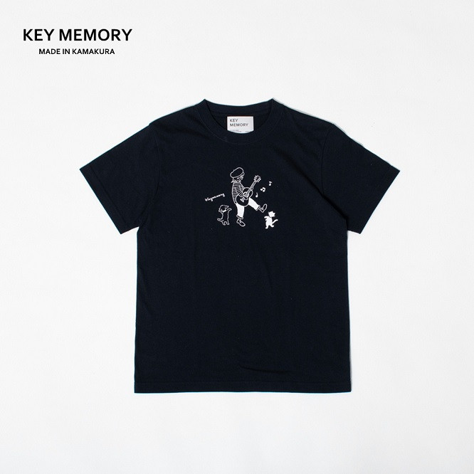 
【KEYMEMORY】ミュージックTシャツ　NAVY
