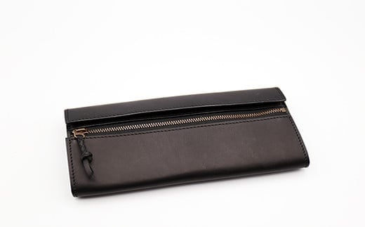 tanikoオリジナル 長財布（黒）《厚真町》【Taniko leather】 革 レザー ウォレット 革製品 長財布 財布 ギフト 北海道 [AXAP005]