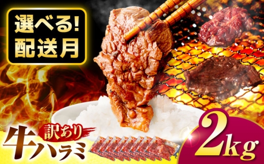 【8月発送】【訳あり×大容量】味付け ハラミ 2kg (250g×8パック)  岐阜県 御嵩町 馬力家 / 牛肉 ハラミ 牛ハラミ はらみ 小分け 味付き サガリ 焼肉 焼き肉 冷凍 焼肉 焼き肉 やきにく [AVBO010-8]