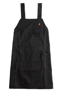 【福岡市】(色をお選びいただけます) ユニバーサルオーバーオール カタカケエプロン ＜ブラック＞