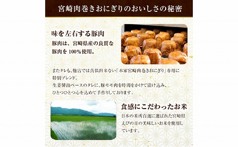 【3回定期便】宮崎肉巻きおにぎり(120g×12個) 定期便 3回 肉巻きおにぎり 肉巻き おにぎり 120g 12個 米 お米 豚肉 冷凍 パック 真空パック 小分け 個包装 お弁当 レトルト レン