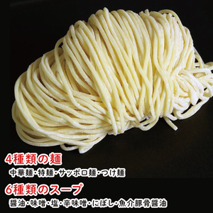 ラーメンつけ麺食べ比べ（20食）麺４種スープ６種（EM-1）