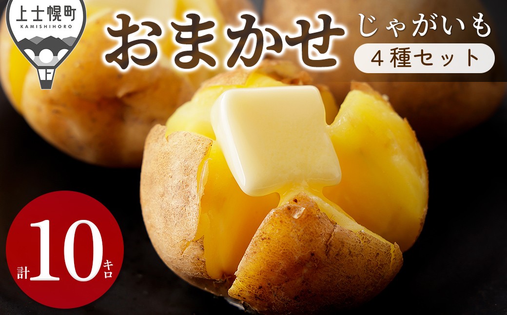 
                  2026年産 先行予約 北海道産 おまかせ じゃがいも 4種セット 計10kg（2.5kg×4種） 北海道 上士幌町 加藤農場 野菜 秋野菜 ジャガイモ 馬鈴薯 産地直送 ◆2026年12月配送予定 ［010-V83］
                