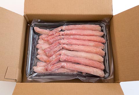 お刺身OK・棒肉だけ！カット済みとげずわいかにしゃぶ500g A-25020