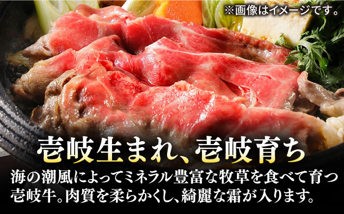 【全2回定期便】壱岐牛 A5ランク サーロイン 500g すき焼きセット（割下付き）（雌）《壱岐市》【KRAZY MEAT】 すき焼き 赤身 薄切り うす切り サーロイン [JER092]