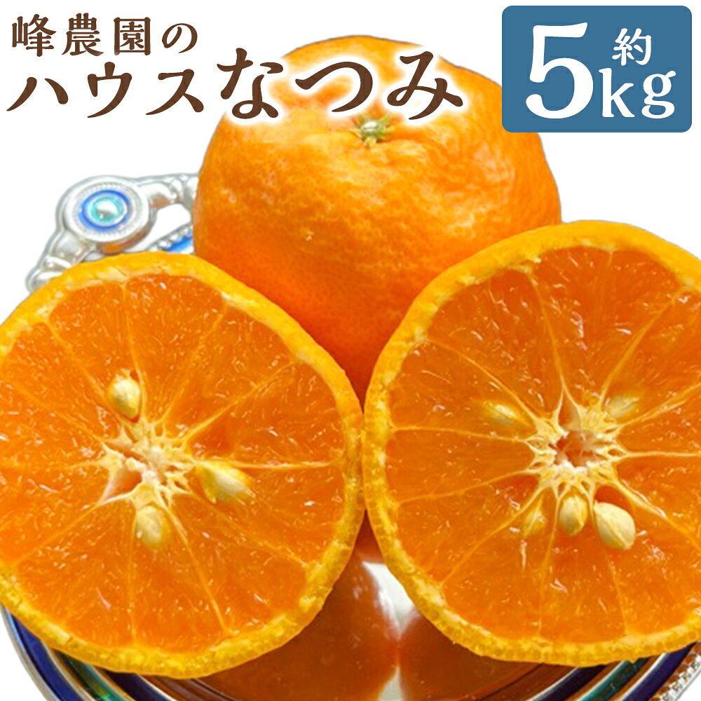 【ふるさと納税】峰農園のハウスなつみ 5kg （サイズおまかせ） 【2026年3月下旬～4月下旬順次発送予定】 みかん 薄皮 マンダリン ポンカン 希少品種 佐賀県 太良町 O165x2 【2027年3月下旬-4月下旬発送予定】