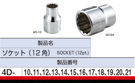 TONE トネ ソケットセット HD412　工具　TONE　トネ 15001-30025158｜工具 整備士 自動車 バイク DIY 日本製 メンテナンス