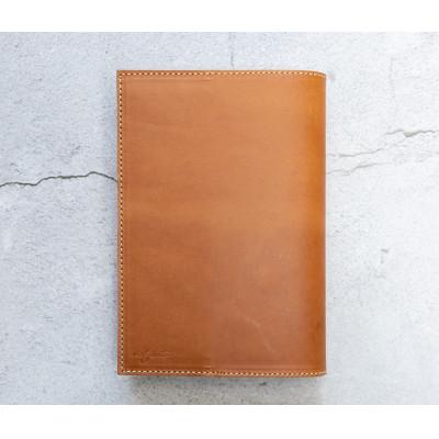 ふるさと納税 大川市 mafpinto ブックカバー 文庫サイズ 本革 ライトブラウン