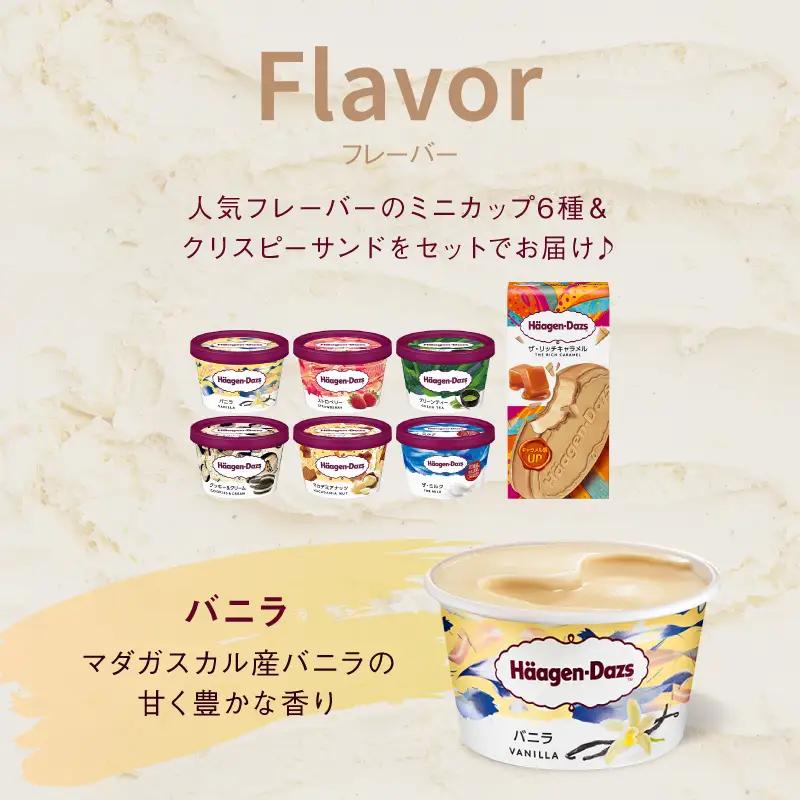 ハーゲンダッツ『ミニカップ(6個)＆クリスピーサンド(12個)セット』アイスクリーム アイス スイーツ デザート_H0016-125