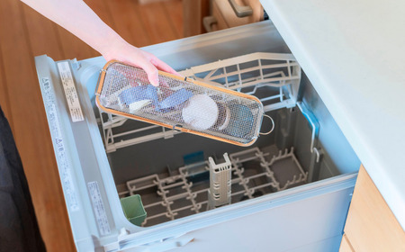 すっきり暮らす食洗機かごロングタイプ ステンレス ひっかけ収納 食洗機対応 燕三条製 [ビーワーススタイル] 【010S784】