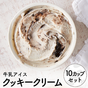 【累計1.8万個突破！】アイスクリーム詰め合わせ【クッキークリーム（10個）】012AE05N.／アイス スイーツ デザート 牛乳アイス ミルク にゅうにゅう工房 冷凍 セット 冷菓