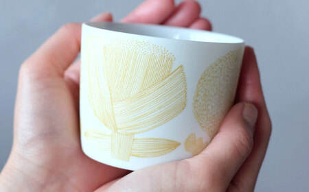 【美濃焼】 カップ ペアセット ＜BIRDS' WORDS＞ DAY BY DAY CUP [FLOWERS] [AZCC009] カップ