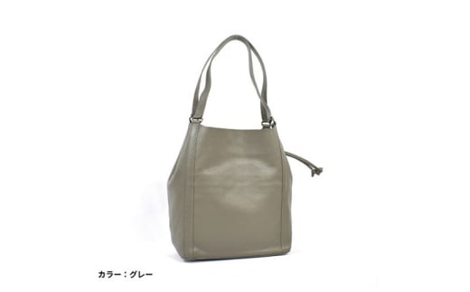 レディース本革バッグLサイズ 7M6-1012P（・グレー）