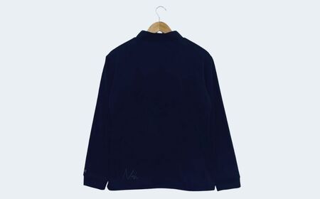 メンズ エアライトログジップロングスリーブモックネックシャツ/ブラック/Lサイズ ゴルフウェア ゴルフ メンズ ロゴカラー モックネック 黒 おしゃれ コーデ｜石川県 小松市【有限会社ドオム】