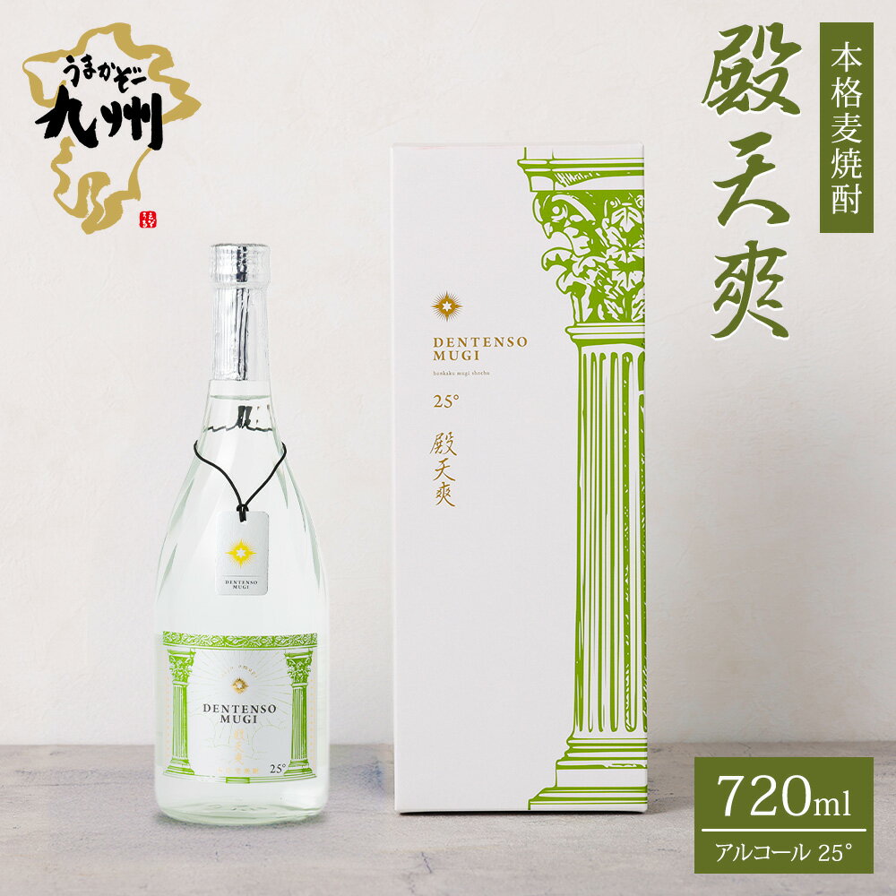 【ふるさと納税】 うまかぞー九州 本格麦焼酎 殿天爽 麦 720ml 麦焼酎 麦 焼酎 本格 酒 お酒 アルコール 地下水 ミネラル 手提げ袋 高級感 小鹿 小鹿酒造 welzo 鹿児島 鹿屋市 おすすめ ランキング プレゼント ギフト