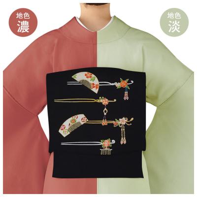 ふるさと納税 京都市 【和装振興応援プロジェクト】歳時記11月1「七五三」京手描友禅 染帯|染帯 着物 織物 |  | 01