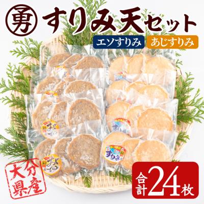 ふるさと納税 佐伯市 早川のすりみ天セット (合計24枚・2種×各12枚)
