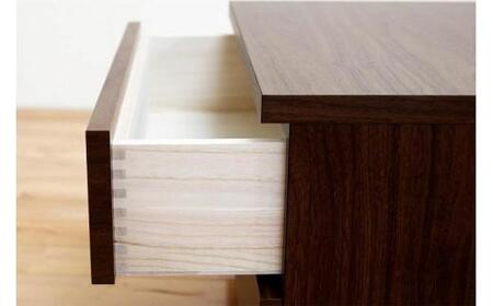 幅80-4段（奥行44cm）クローゼットチェスト「フィット」ウォールナット色 桐たんす 押入れ収納 衣類収納【丸田木工】