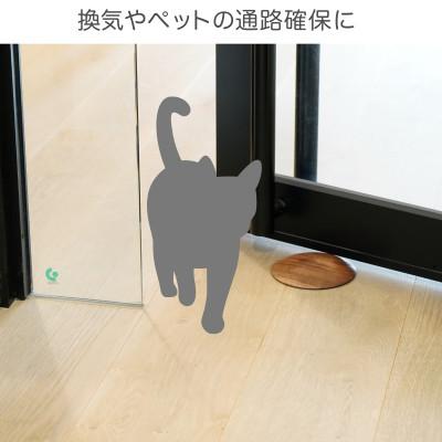 ふるさと納税 岡山市 ペット・子供にやさしい 木製ドアストッパー ウォールナット |  | 01