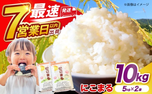 米【3年連続特A獲得】長崎県産 精米 にこまる 5kg×2袋 総計10kg / 米 お米 こめ コメ 精米 精米 白米 お米 ライス ごはん 米 こめ ご飯 国産 お取り寄せ  / 南島原市 / 大松屋商店 [SDR013]