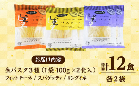 【ジャパンフードセレクション金賞・グランプリ受賞】 生パスタバラエティセット2食入×2P×3種 食べ比べ フィットチーネ リングイネ スパゲッティ 生パスタ もちもち 島根県雲南市/有限会社本田商店[