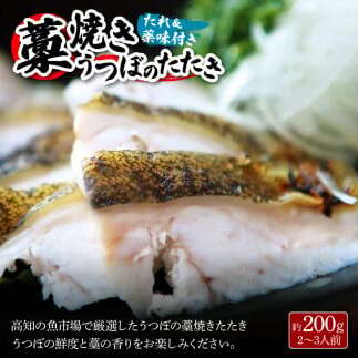 土佐の魚とお酒のおきゃくセット B（ウツボタタキコース）藁焼きウツボタタキ（タレ・薬味付）約200g 2～3人前 わら焼き うつぼ 珍味 純米吟醸生原酒 CEL-24 高知県 土佐市【さかなの森澤マル