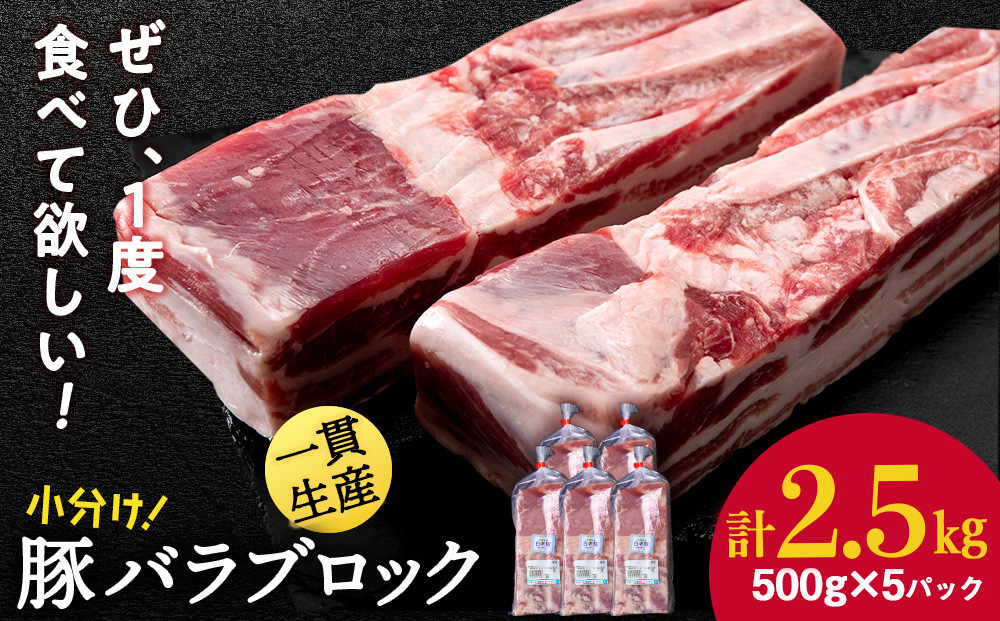 
                  北海道産 白老豚 バラ ブロック 500g×5パック 豚 豚肉 白老 北海道 焼肉
                