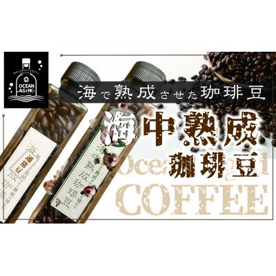 ふるさと納税 陸前高田市 海中 熟成 珈琲豆 飲みくらべ セット 〈焙煎コーヒー豆45g 熟成/熟成なし 各1瓶 〉 コーヒー