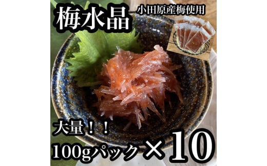 
            梅水晶 食べきり小パック 10枚セット 【 惣菜 梅干し 魚介 海鮮 サメ軟骨 とびっこ お取り寄せ 希少部位 御中元 お中元 お歳暮 父の日 母の日 贈り物 日本酒 焼酎 】【神奈川県小田原市】
          