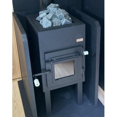 ふるさと納税 茅野市 フィンランド式薪サウナストーブ (スタンダードタイプ)+サウナストーン約20kg【複数個口で配送】