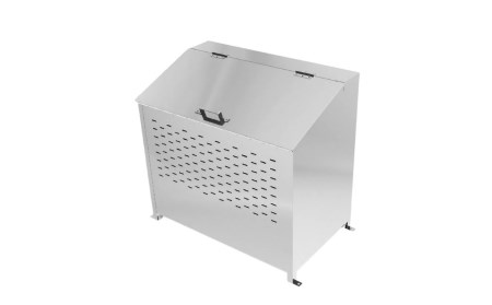 [グリーンライフ] ステンレスダストボックス 360L  燕三条製 ゴミステーション ごみ集積所 屋外ごみ箱 大型ゴミ箱 【290S001】