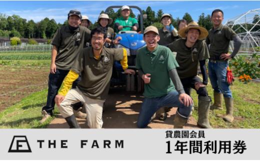  ザファーム 貸農園会員 ( THE FARM MEMBER) 1年間 利用券 _ 体験 野菜 子供 親子 野菜 【1041116】