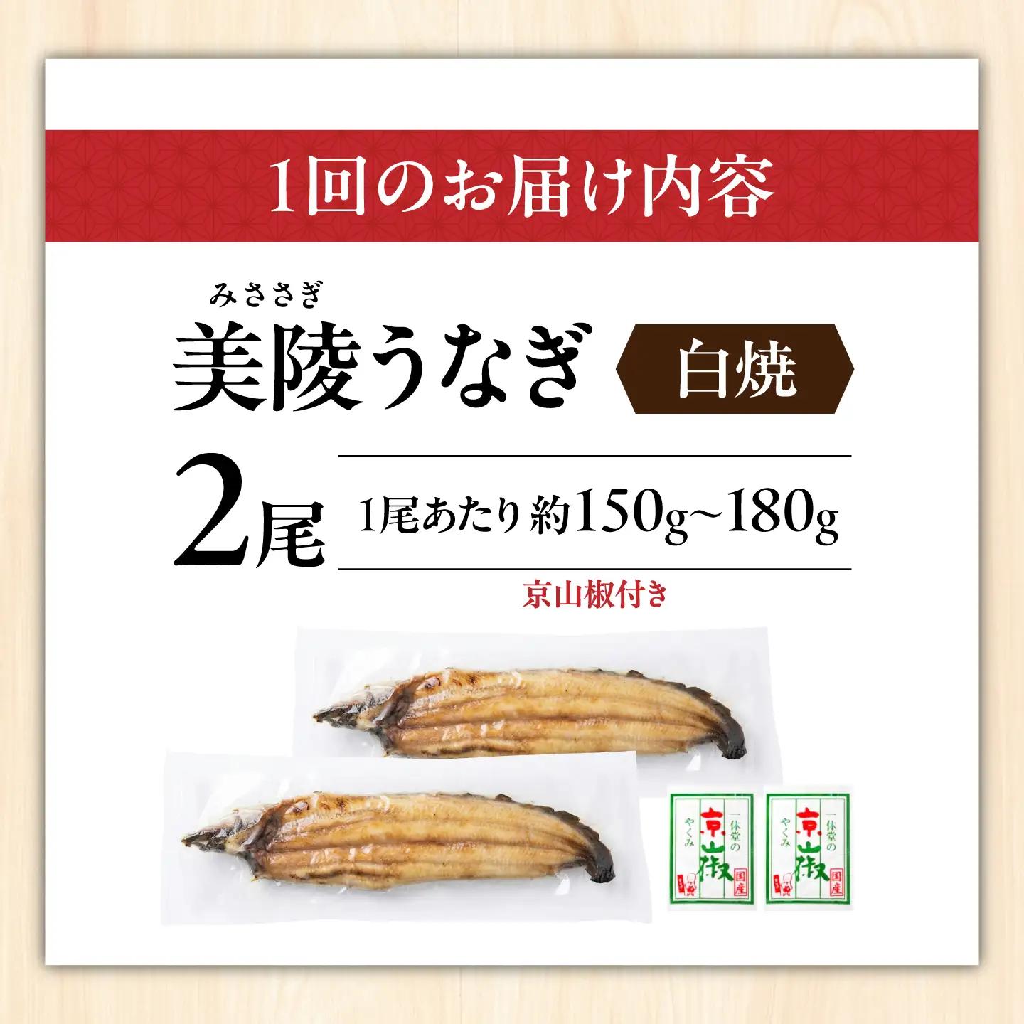 鰻 鰻の白焼 2尾 BLAM004
