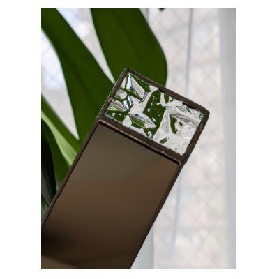 ふるさと納税 戸田市 ランダムなカットグラスを使用したステンドグラスの手鏡