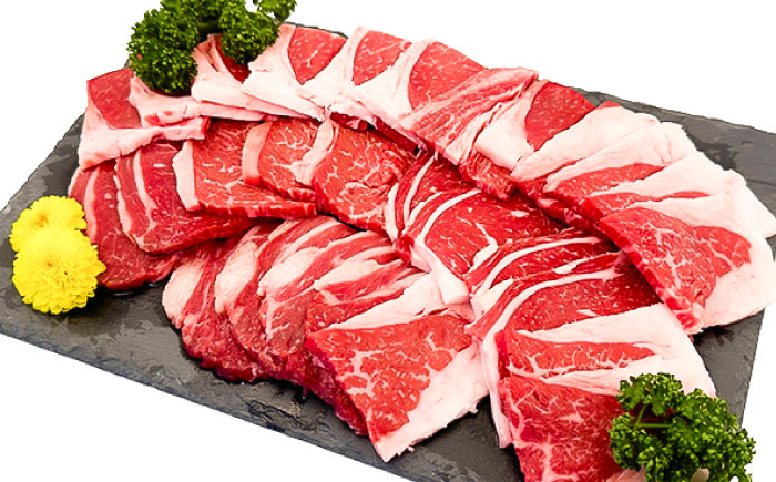 【全12回定期便】熊本あか牛 焼肉用カット(バラ ロース) 約500g / 熊本県 あか牛 あかうし 和牛 焼肉 ロース バラ 牛肉 お肉 褐毛和種 冷凍 国産【五右衛門フーズ】 [BHCY048]