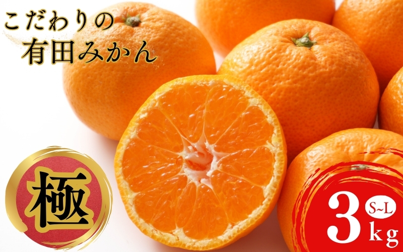 極上の甘さ！ こだわりの和歌山県産 有田みかん 3kg（S～Lサイズおまかせ） ひとつひとつ手選別で厳選！生産者から直送 【2025年11月下旬～1月中旬ごろに順次発送予定】 | みかん フルーツ 果物 くだもの 有田みかん 蜜柑 柑橘【hdm004A】