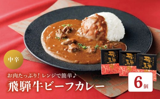 飛騨牛 ビーフカレー セット  ( 220g × 6個 ) H-70C | 飛騨牛 カレー ルー レトルト 食品 お取り寄せ グルメ カレーライス 長野県 松本市