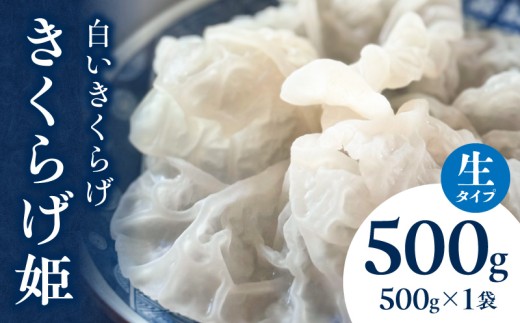 白いきくらげ「きくらげ姫」(生タイプ)500g_M402-001-01