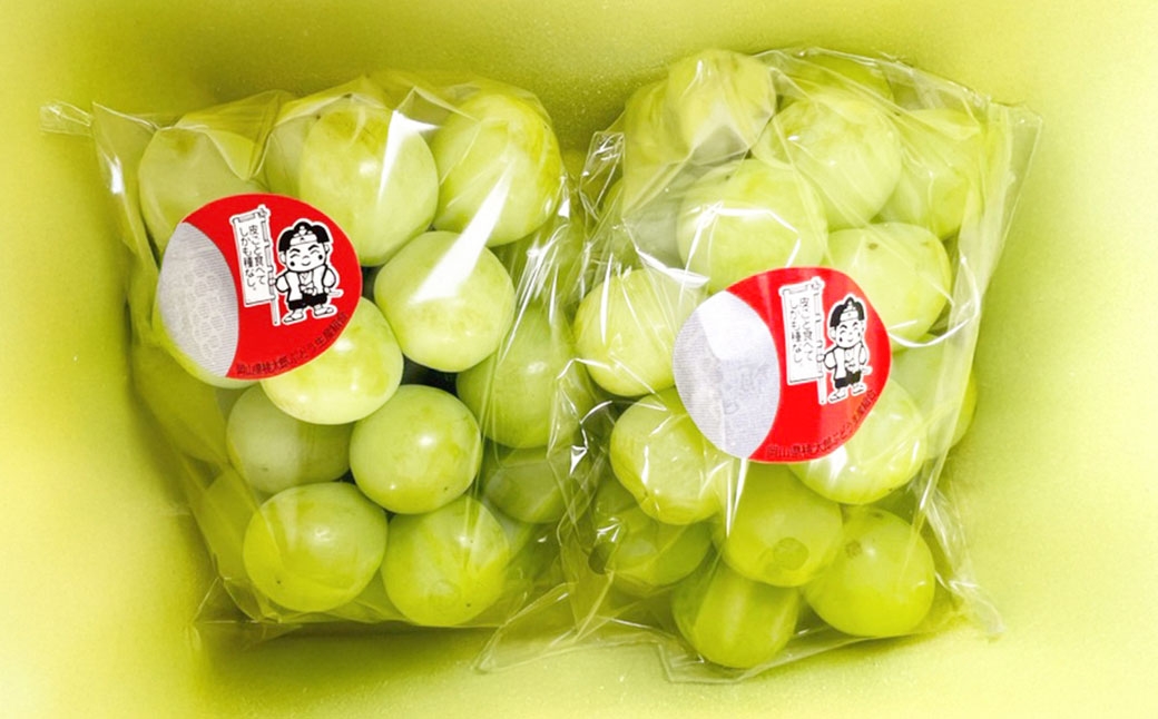 桃太郎ぶどう2房化粧箱入り（合計約940g）