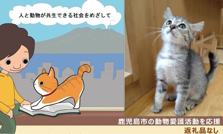 【 鹿児島市の動物愛護活動 を 応援 】（ 返礼品なし ）10,000円 K000-CFA0010 動物愛護 地域猫 活動 地域 犬 猫 動物 保護 支援 殺処分ゼロ 飼養管理 譲渡促進 不妊去勢手術 治療 施設整備 ペット 愛犬家 愛猫家 人と動物が共生できる社会をめざして ふるさと納税 鹿児島県 鹿児島市 ランキング プレゼント ギフト