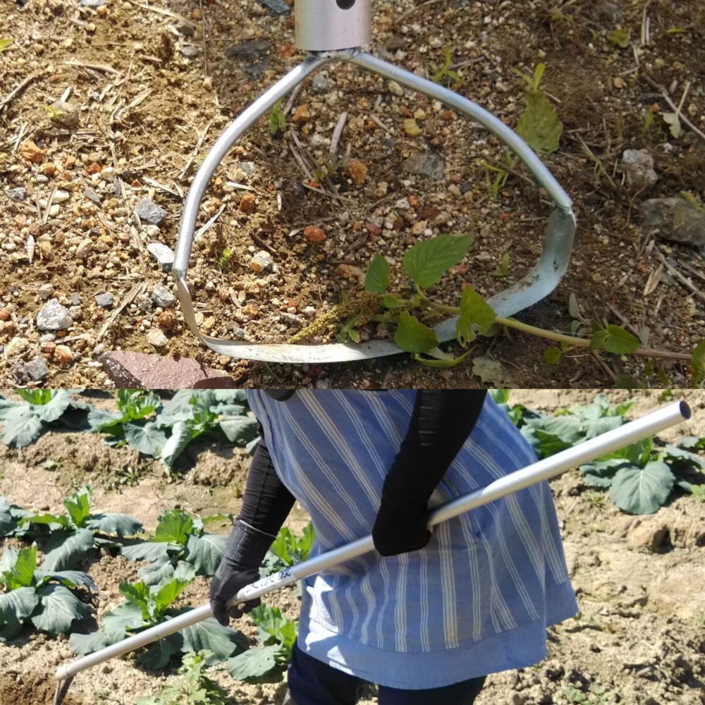 【ふるさと納税】手取り除草機　Qホー（17cm）　《足寄町》【株式会社キュウホー】除草具 農具 草取り 草刈り 農業 農作業 のうさぎょう ガーデニング 庭 園芸 掃除 花 草 雑草[BEBH001]