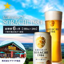 【ふるさと納税】◆6ヵ月連続お届け定期便◆SORACHI 1984 2箱（350ml×24缶） 株式会社 ヤマイチ 北海道 上富良野町 ソラチ1984 お酒 酒 飲み物 ビール 地ビール サッポロビール サッポロ ギフト　定期便・上富良野町