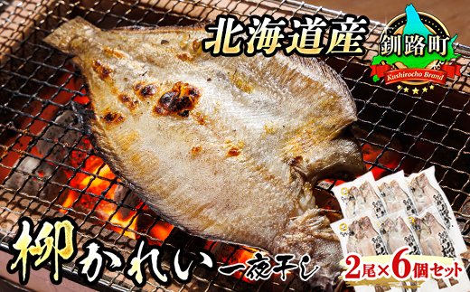 柳かれい 一夜干し 2枚×6個セット | 北海道産 柳かれいを 一夜干しに！ おつまみ 焼魚 焼き魚 定食 魚 干物 セット ひもの 冷凍 人気の 訳あり！ 20000円 スピード発送 北海道 釧路町 釧路超 特産品