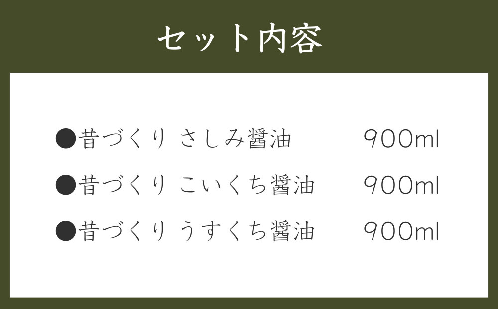 【松野醤油】鷹峯の里《昔づくりさしみ醤油 / こいくち醤油 / うすくち醤油》計3本セット［ 京都 京醤油処 京醤油 老舗 名店 手造り 松野家秘伝 本格 人気 おすすめ お取り寄せ 通販 ふるさと納