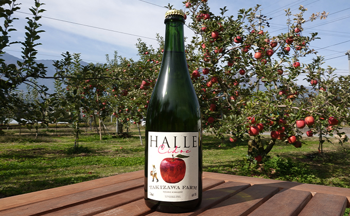 
【信州産りんご】辛口シードル「HALLE」（750ml×1本）[№5659-1269]
